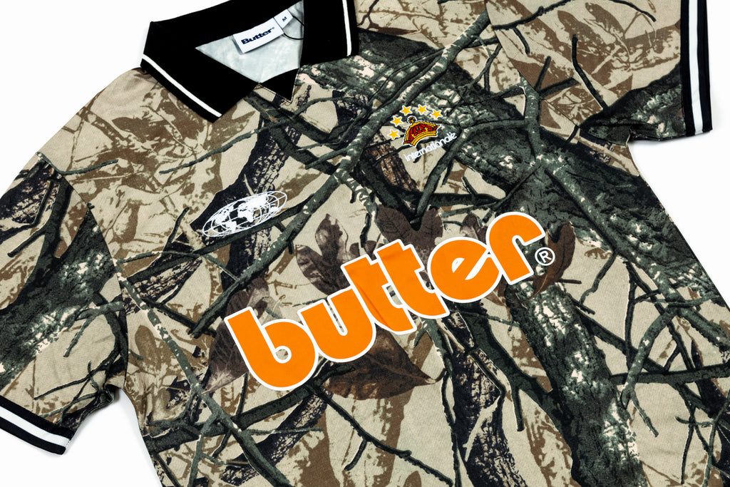 【BUTTER GOODS】Foliage Camo Jersey - Orange Buttergoods Foliage Camo Jersey 'Orange'
