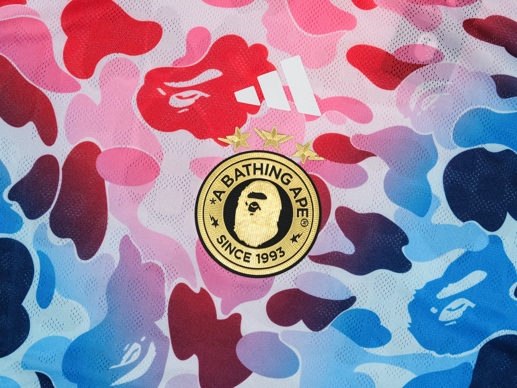 Adidas x BAPE Football Jersey 'Shock Blue' – Unheardof Brand