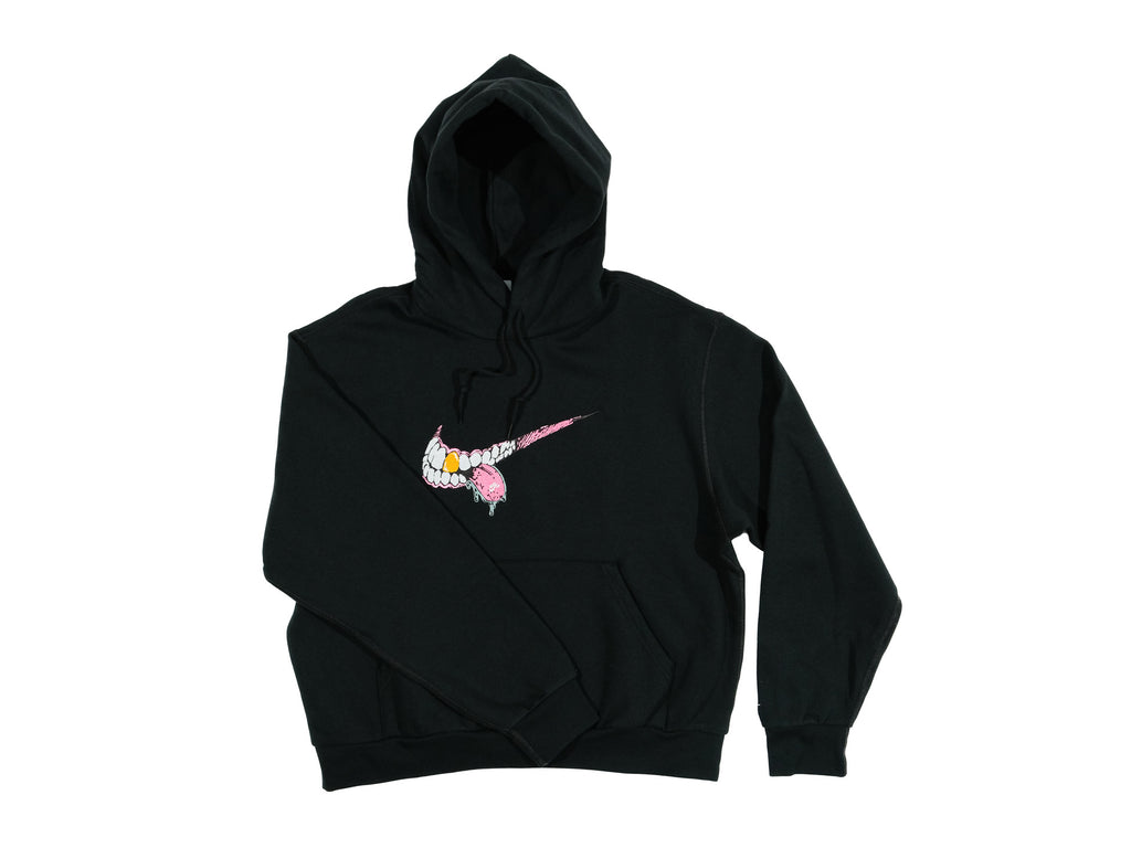 90s NIKE SB ナイキ フーディ パーカー 鬼フェード グランジ Y2K Nike SB Swoosh Grill Pullover Hoodie 'Black' – Unheardof Brand