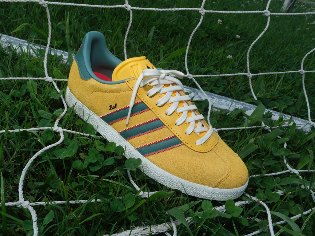 Adidas Gazelle Jamaica x Bob Marley 'Bold Gold' -Originally