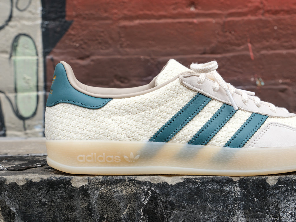 Adidas Gazelle Indoor 'Cream White/Preloved Teal' -Originally $130.00 Unheardof Brand Adidas Gazelle Indoor 'Cream White/Preloved Teal' -Originally $130.00 Unheardof Brand