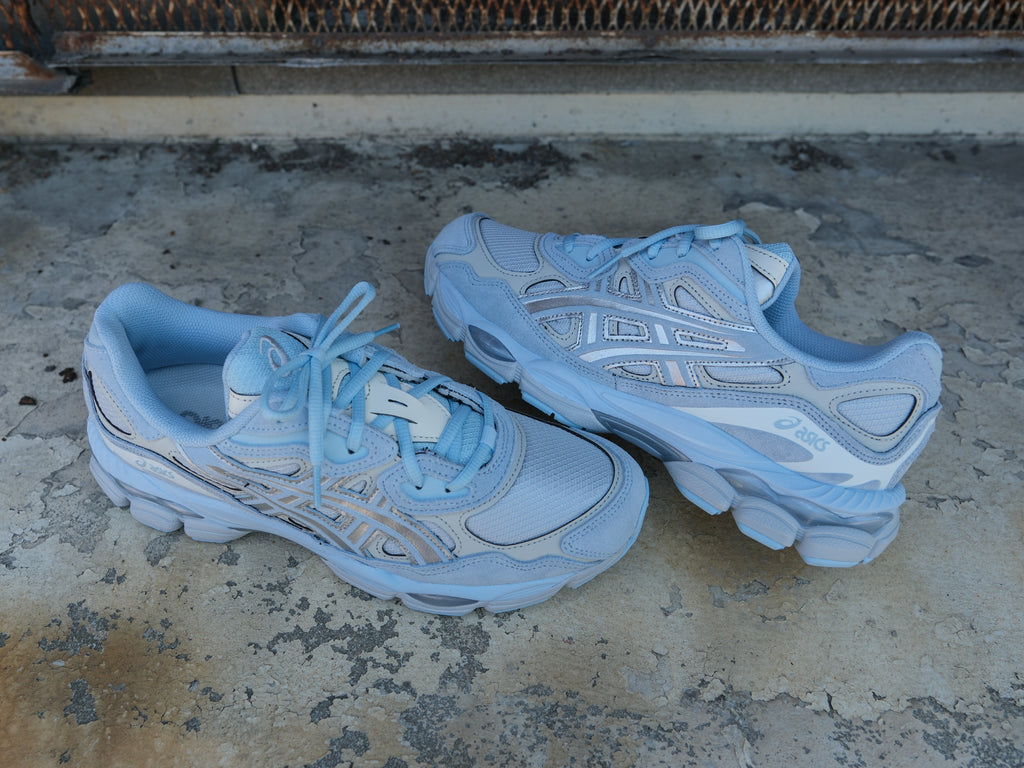 ターニングポイントSt.Elmo / Egg Shell Pastel Blue ASICS GEL-NYC 'Storm Cloud/Pure Silver' – Unheardof Brand