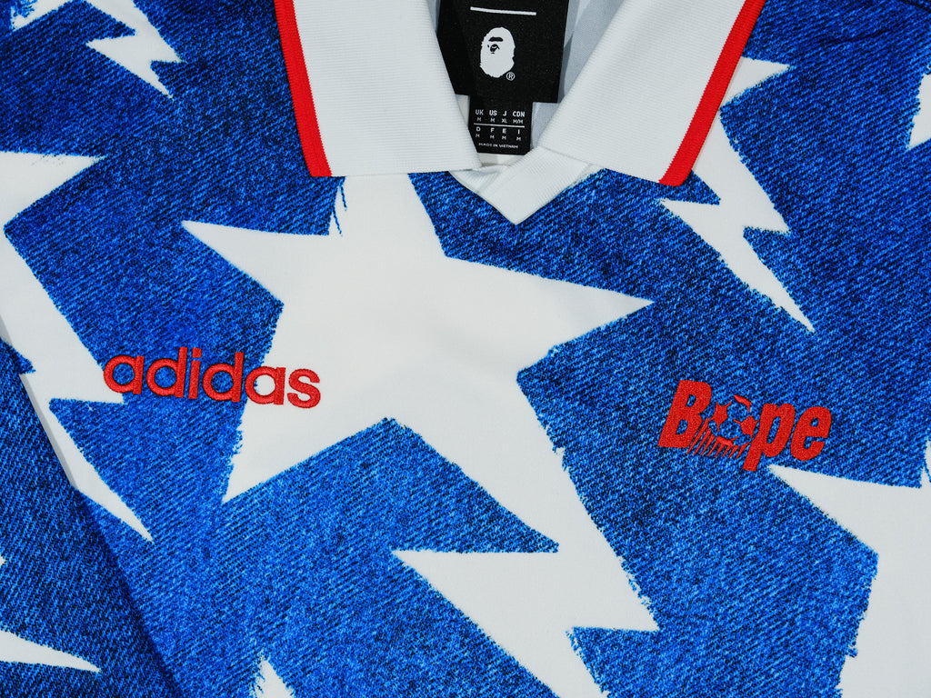 Adidas x BAPE LSL Star Jersey 'Medium Blue Denim' – Unheardof Brand