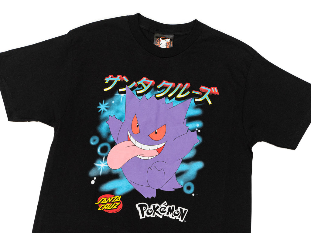 Santa Cruz x Pokémon Ghost Type 3 Heavyweight T-Shirt 'Black