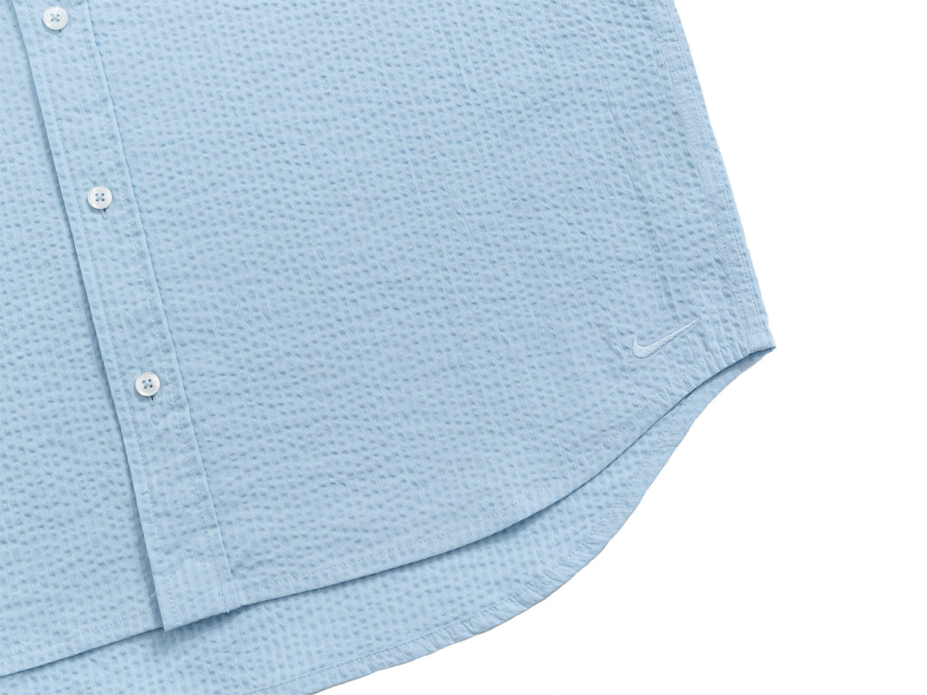 Nike Men's Seersucker Button-Down Short-Sleeve Shirt 'Light Nike Men's Seersucker Button-Down Short-Sleeve Shirt 'Light