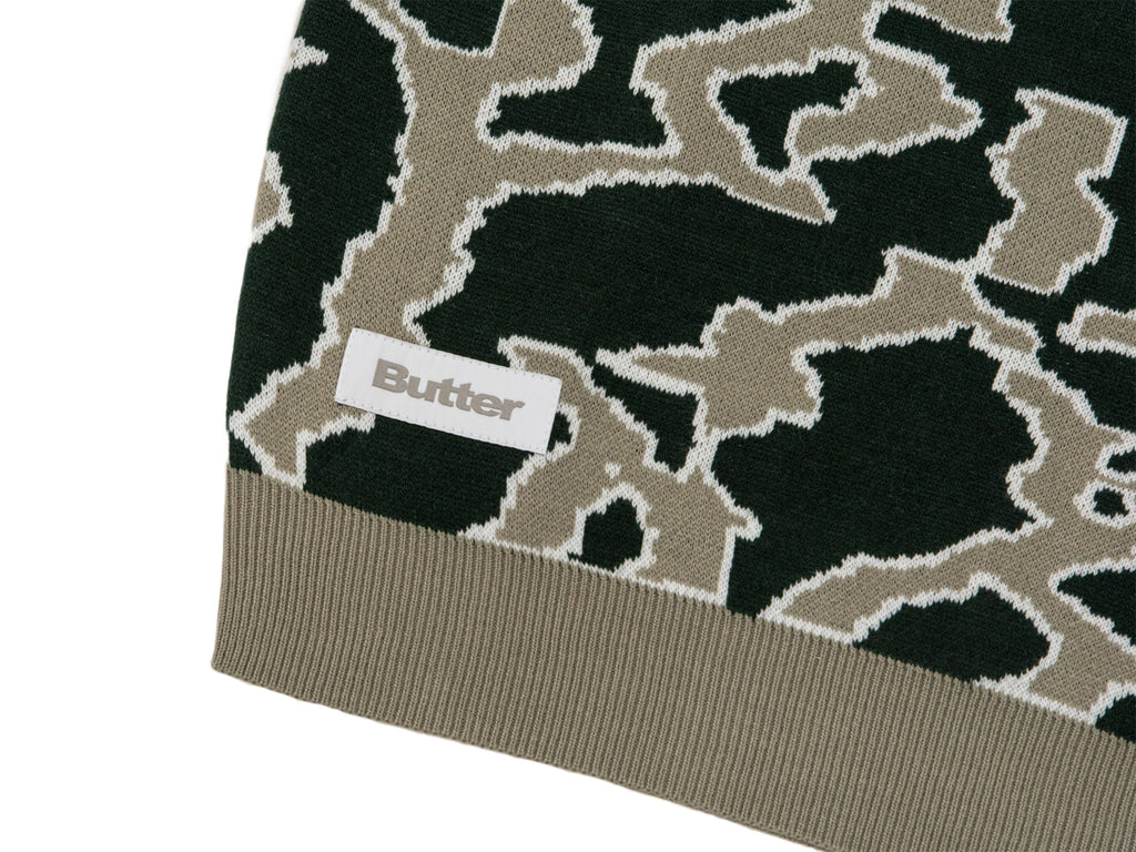 Butter Goods Surge Knitted Vest 'Forest'