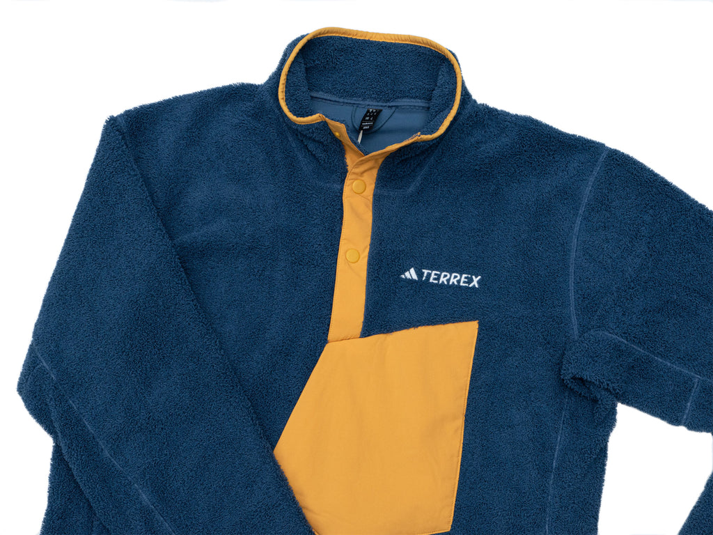 服 Adidas TERREX Xploric High-Pile-Fleece Pullover 'Wonder Steel