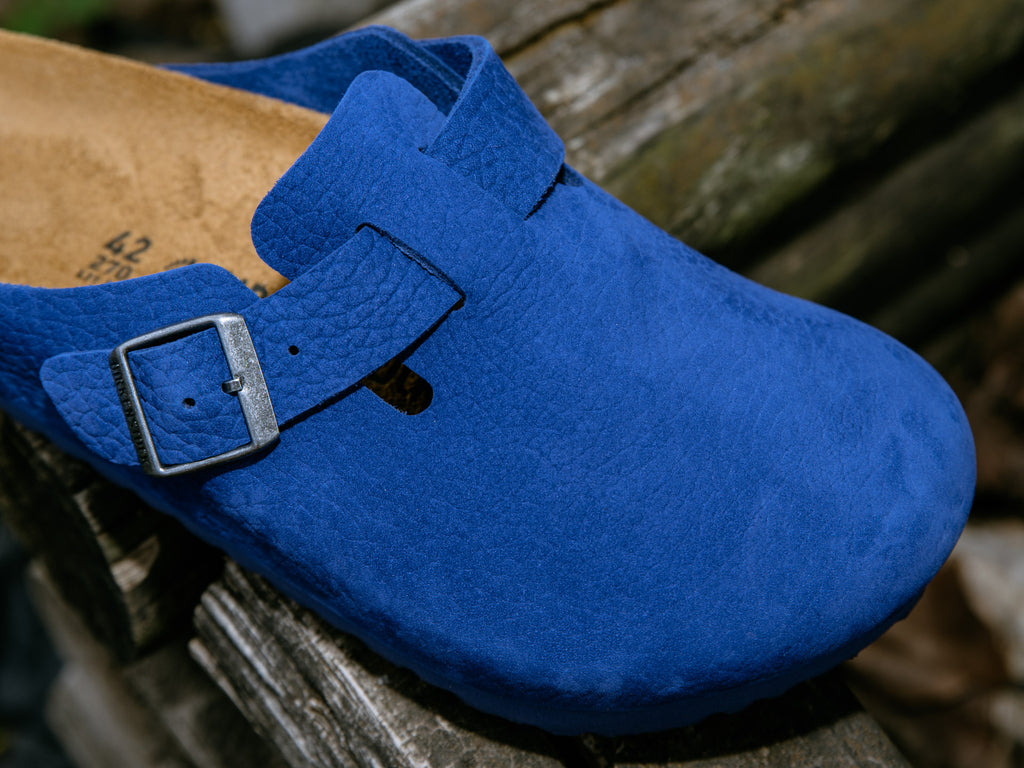 Boston Nubuck Leather Indigo Blue