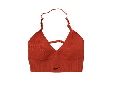 Nike Women's Chill Knit Light-Support Non-Padded Ribbed Bra 'Burnt Sunrise'