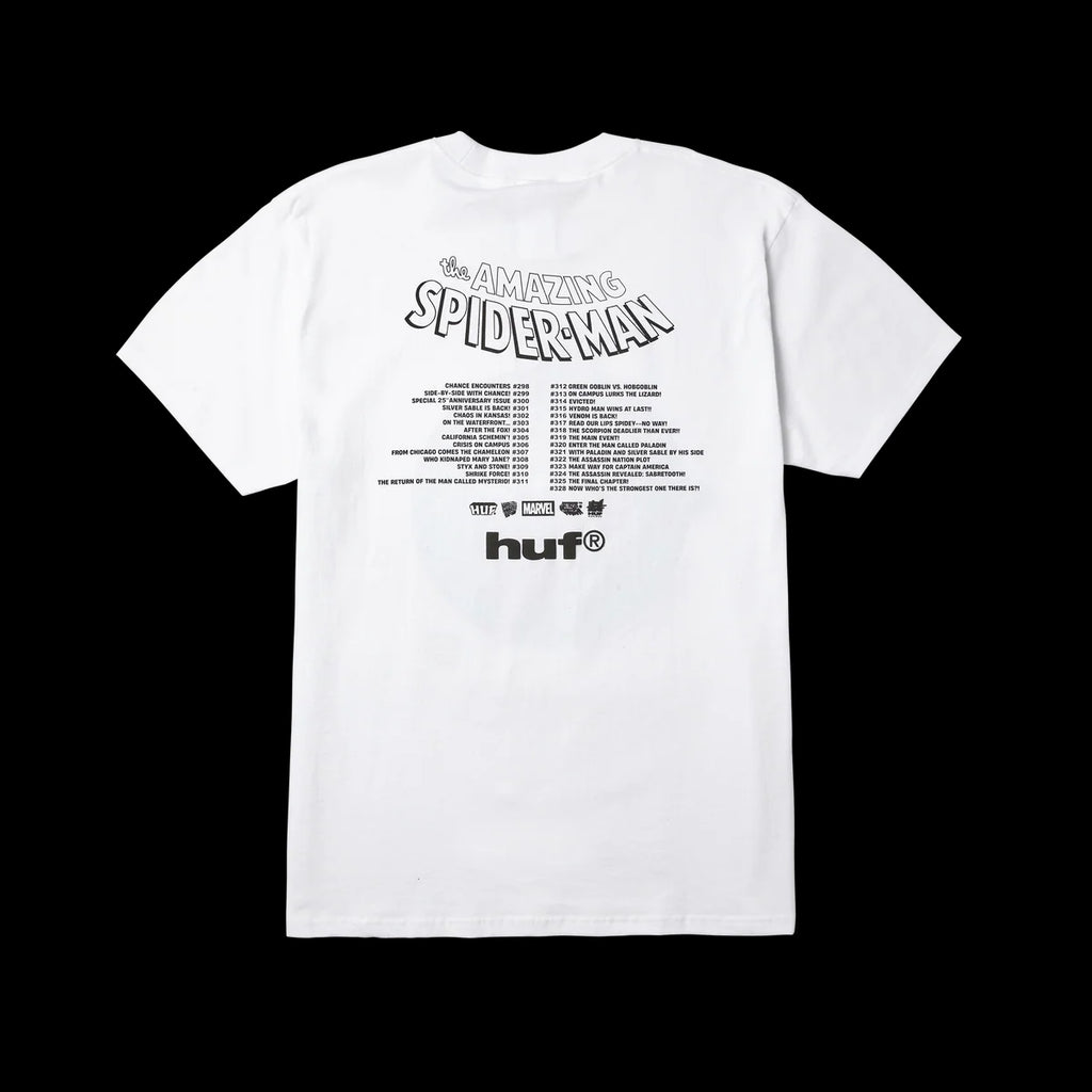 HUF x Marvel Spider-Man Three Hundred T-Shirt 'White' – Unheardof