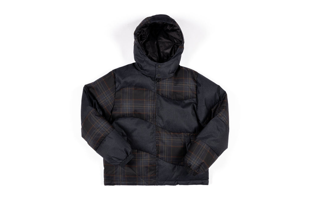 Dime Premium Tweed Puffer Jacket 'Dark Gray' -Originally $340.00
