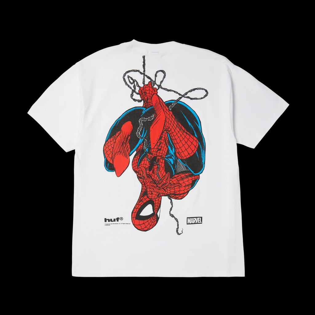 HUF x Spiderman Upside Down T-Shirt 'White' – Unheardof Brand