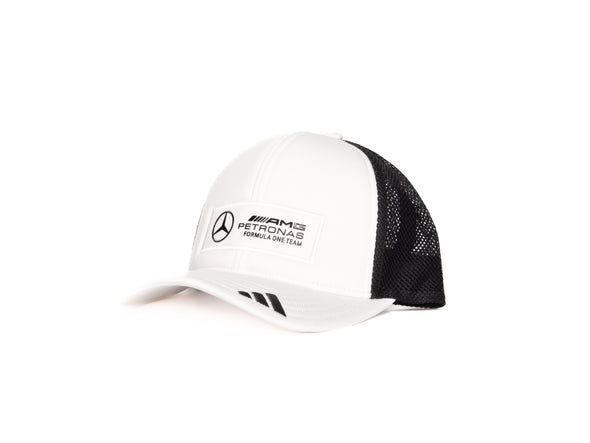 Adidas x Mercedes AMG Petronas F1 Team Logo Trucker Hat 'White/Black'