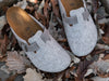 Birkenstock Boston Natural Leather-Felt 'Light Gray'