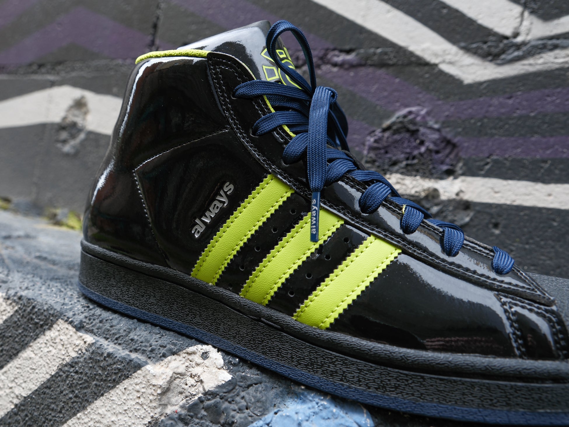Adidas Pro Model x Always 'Core Black/Semi Solar Slime' -Originally $1 Unheardof Brand Adidas Pro Model x Always 'Core Black/Semi Solar Slime' -Originally $1 Unheardof Brand