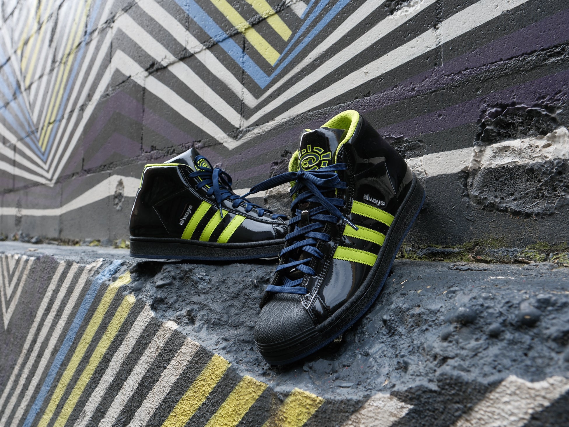 Adidas Pro Model x Always 'Core Black/Semi Solar Slime' -Originally $1 Unheardof Brand Adidas Pro Model x Always 'Core Black/Semi Solar Slime' -Originally $1 Unheardof Brand