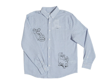 Butter Goods x Daniel Johnston Alive Again Shirt 'Light Blue