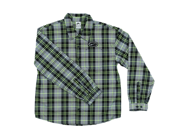 Nike SB Koston Flannel 'Dk Smoke Grey/Volt'