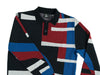 Parra Vertical Forest Knitted Polo 'Blue'