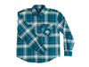 Parra Crow Flannel Shirt 'Pine Green'
