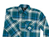 Parra Crow Flannel Shirt 'Pine Green'