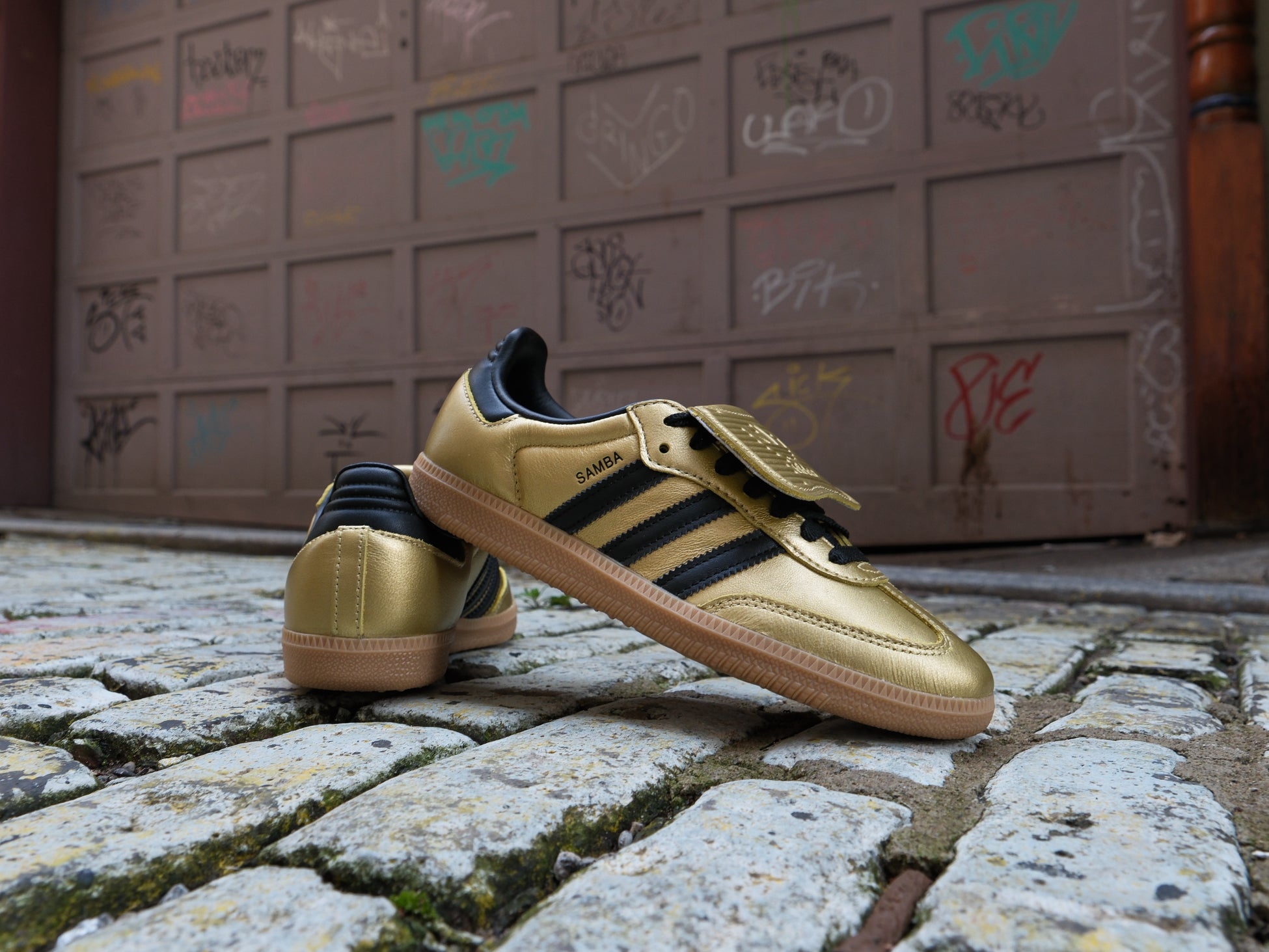 Adidas Women's Samba LT 'Gold Metallic/Core Black' -Originally $120.00 - Adidas Women's Samba LT 'Gold Metallic/Core Black' -Originally $120.00 -