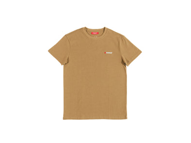 UNHEARDOF Core Bar Logo Embroidered Short Sleeve Shirt 'Walnut'
