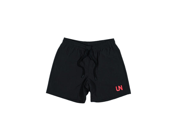 UNHEARDOF Core UN Outlined Logo Embroidered Nylon Shorts 'Black'