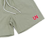 UNHEARDOF Core UN Outlined Logo Embroidered Nylon Shorts 'Silver Grey'