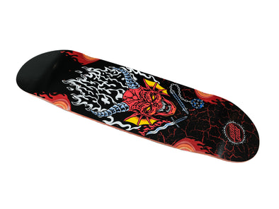 Santa Cruz x Stranger Things Hellfire Club Flames 9" Deck