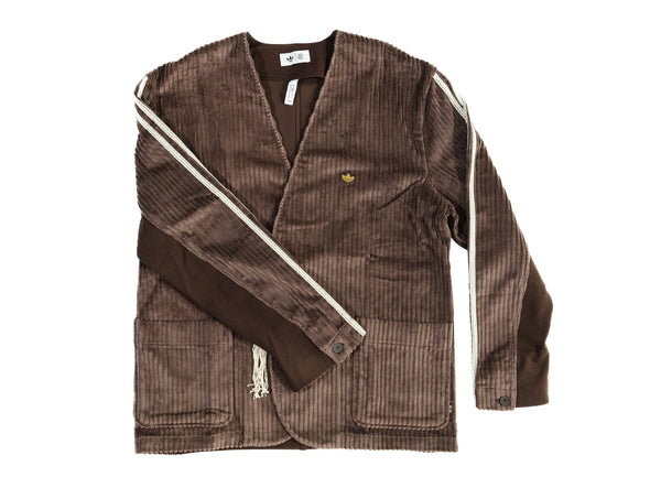 Adidas x CLOT Corduroy Sports Jacket 'Dark Brown'