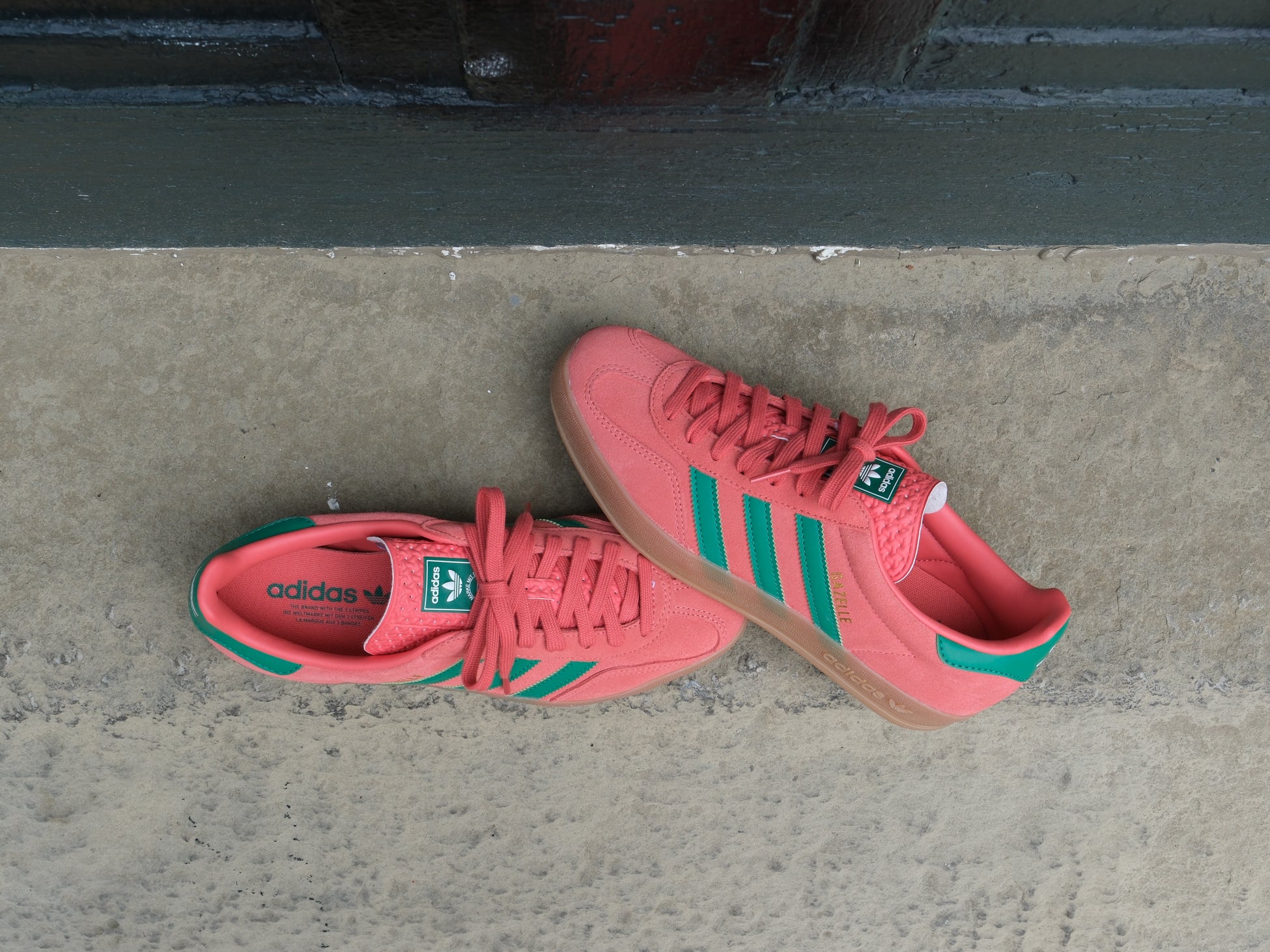Adidas Gazelle Indoor 'Preloved Scarlet/Court Green' -Originally $120.00 - Adidas Gazelle Indoor 'Preloved Scarlet/Court Green' -Originally $120.00 -