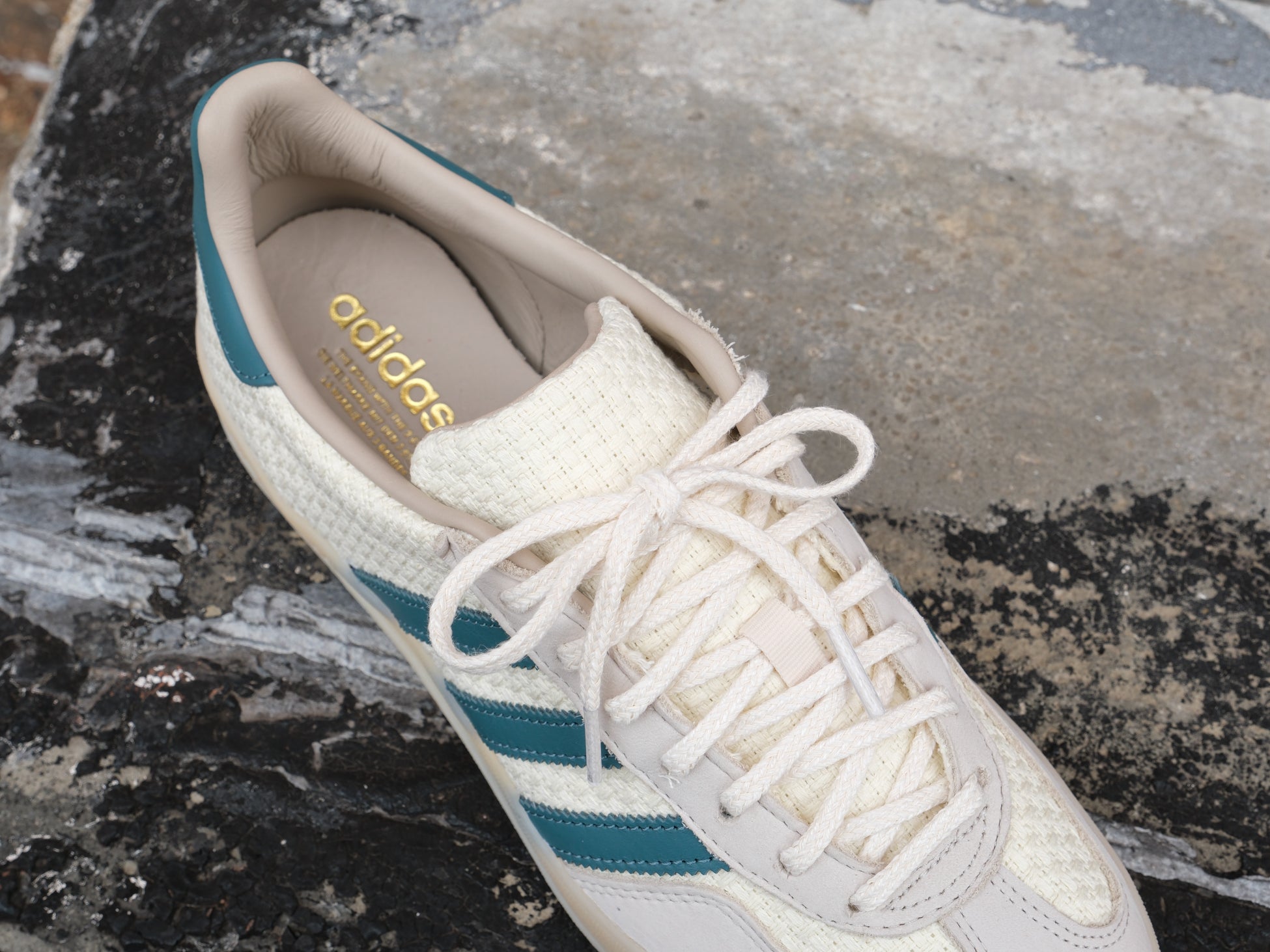 Adidas Gazelle Indoor 'Cream White/Preloved Teal' -Originally $130.00 - Adidas Gazelle Indoor 'Cream White/Preloved Teal' -Originally $130.00 -