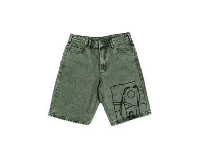 Parra Protect The Sun Shorts 'Green'