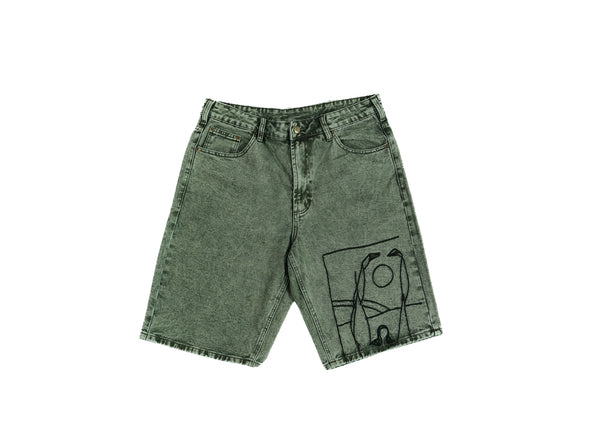 Parra Protect The Sun Shorts 'Green'