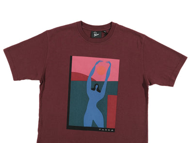 Parra Protect The Sun T-Shirt 'Dark Burgundy'