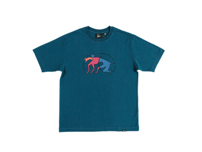 Parra The Zoomies T-Shirt 'Mallard Green'