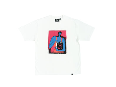 Parra No Books T-Shirt 'White'