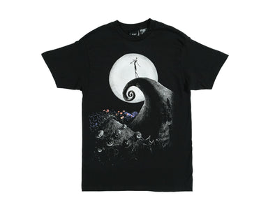 HUF x Nightmare Before Christmas Spiral Hill T-Shirt 'Black'