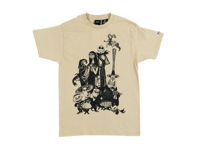 HUF x Nightmare Before Christmas Cast T-Shirt 'Sand'