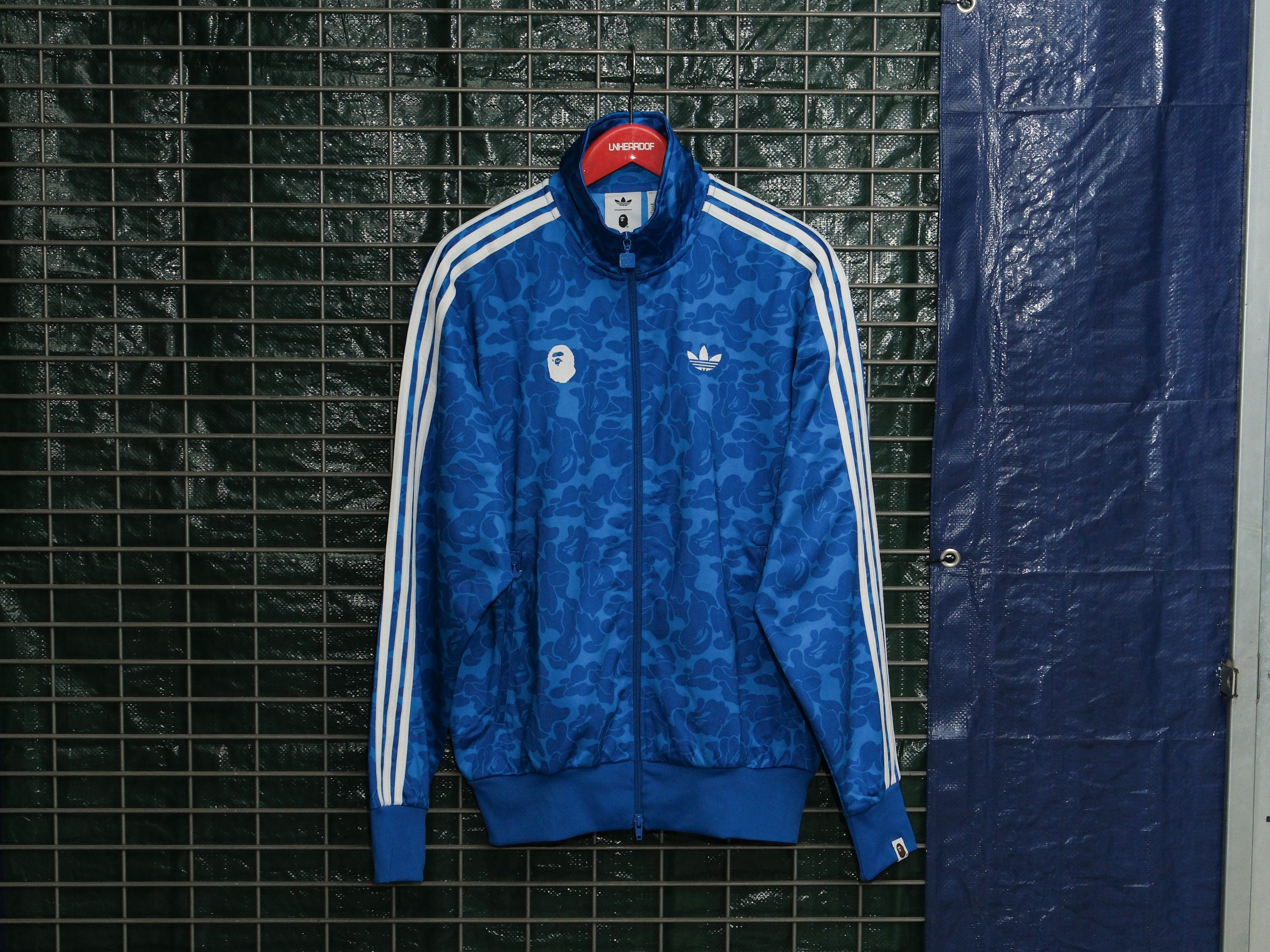 Adidas X Bape Firebird Track Top BLUE