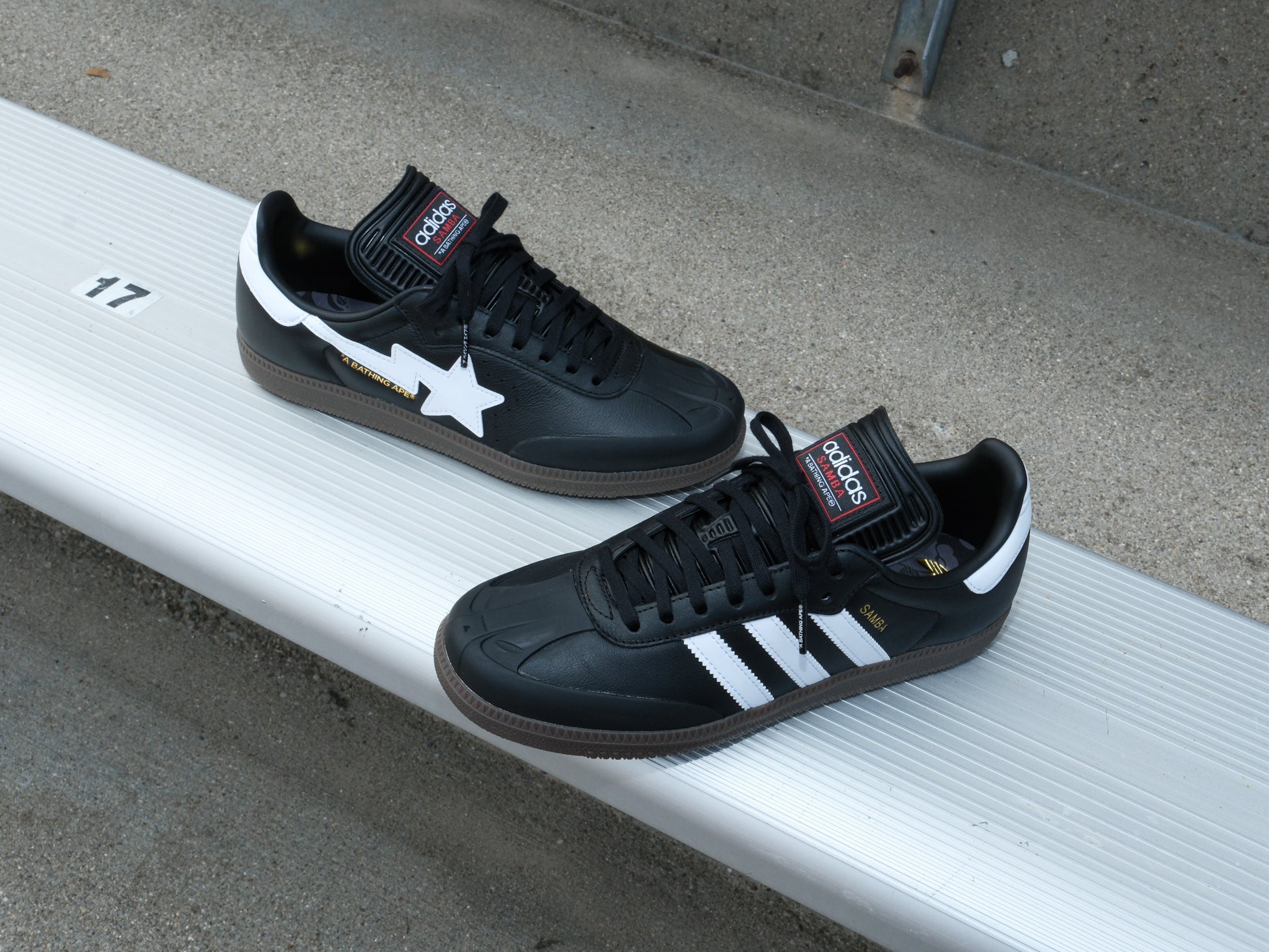 Adidas x BAPE Samba 'Black/White' Unheardof Brand Adidas x BAPE Samba 'Black/White' Unheardof Brand
