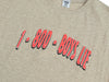 Boys Lie 1-800-MANHUNT Boyfriend T-Shirt 'Tan'