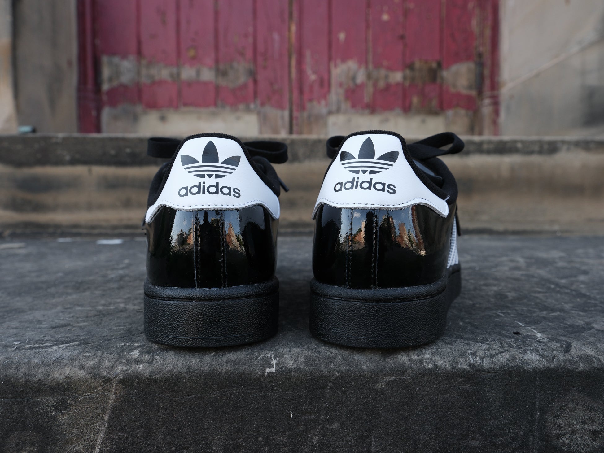 Adidas Superstar II Patent Leather 'Core Black/White' -Originally $100.00 - Adidas Superstar II Patent Leather 'Core Black/White' -Originally $100.00 -