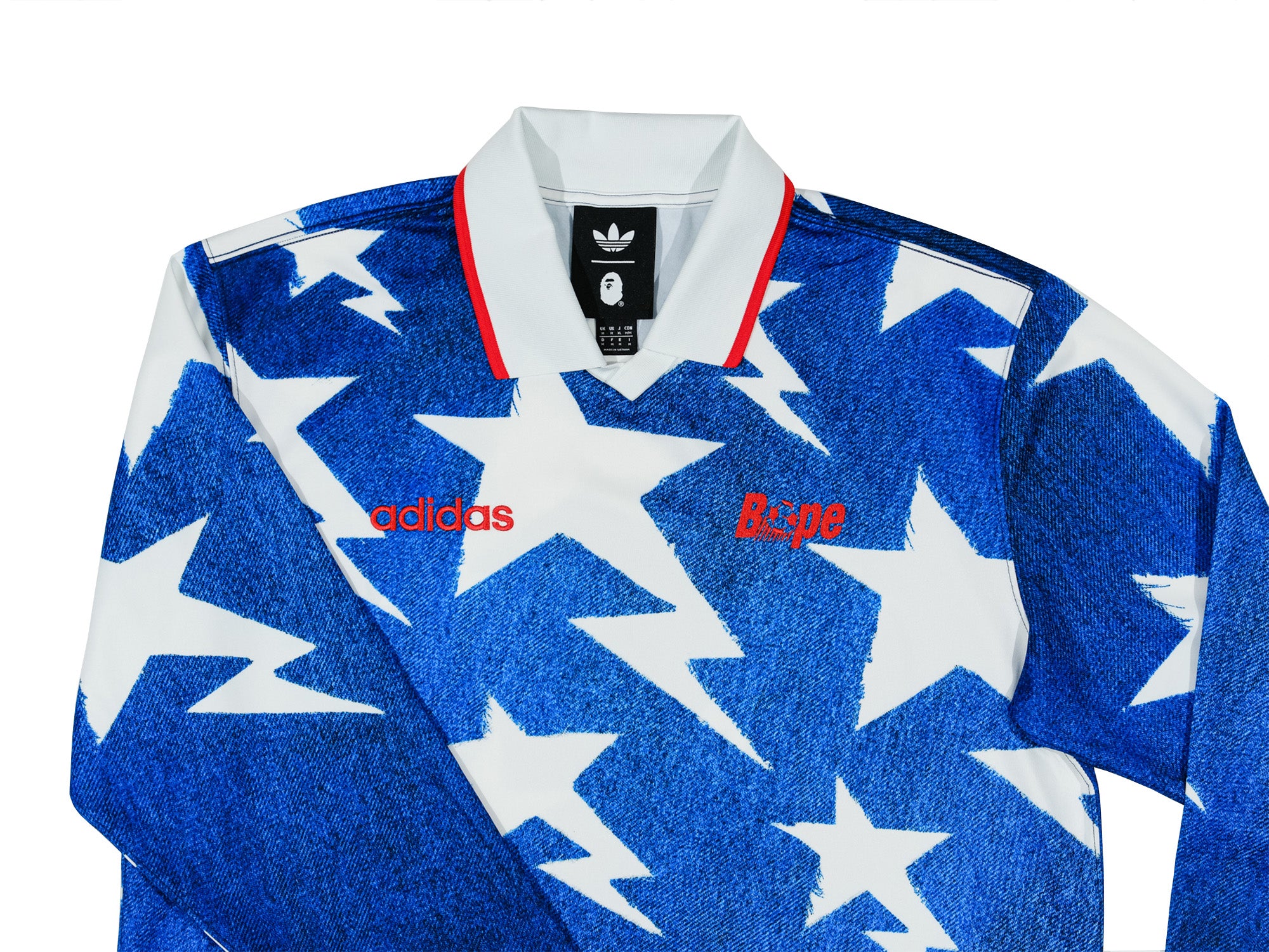 Adidas x BAPE LSL Star Jersey 'Medium Blue Denim' – Unheardof Brand