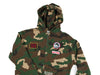 Butter Goods Patches Zip-Thru Hoodie 'Washed Camo'