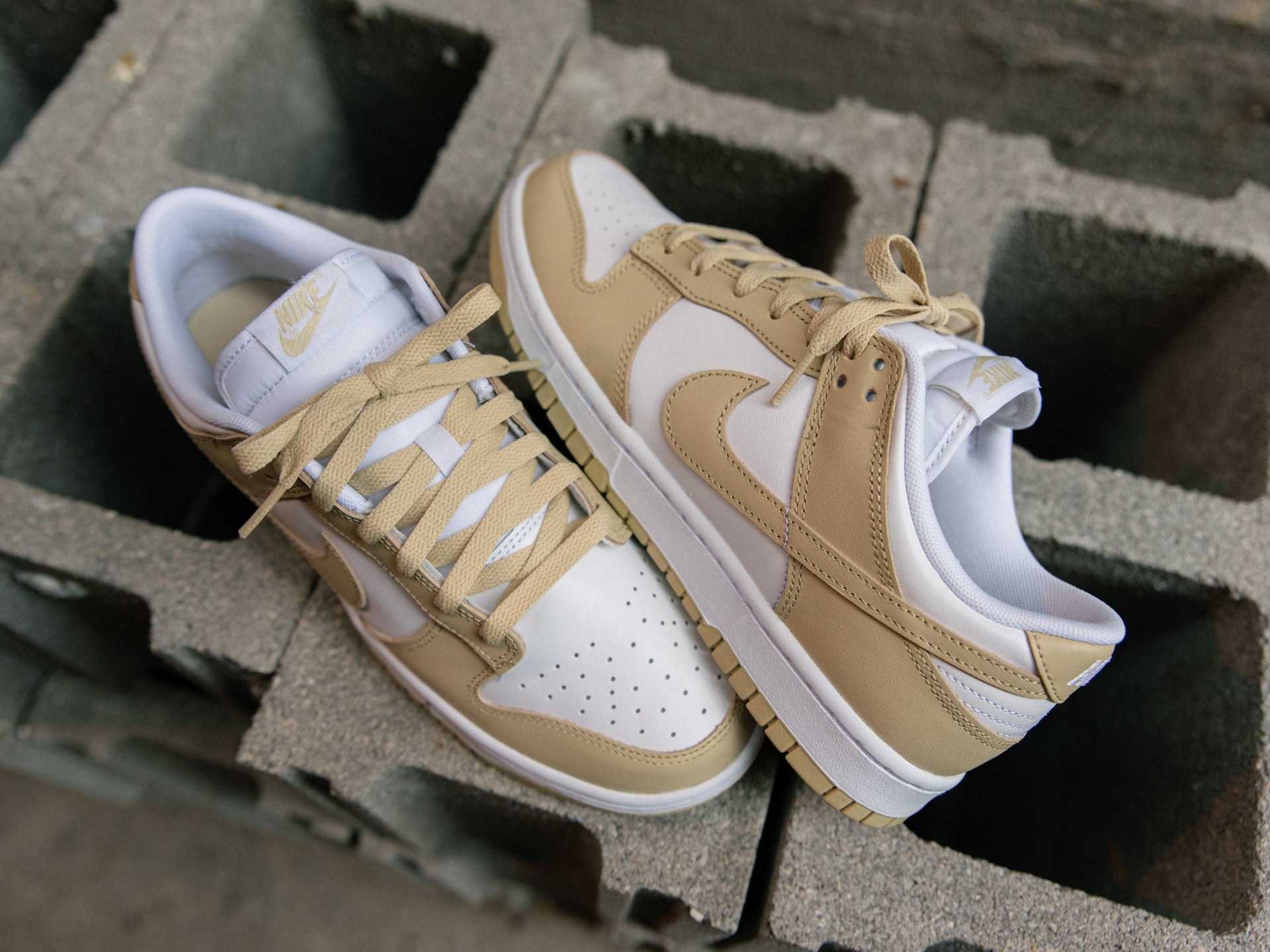 Nike Dunk Low Retro (White/Team Gold) 8.5