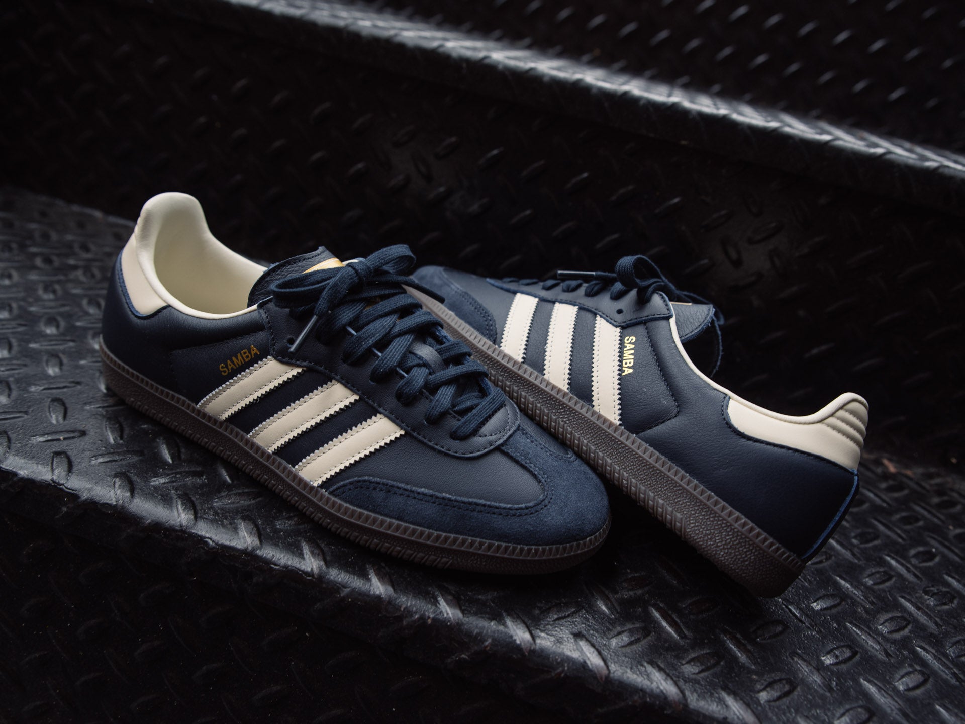 Navy and white adidas Clearance