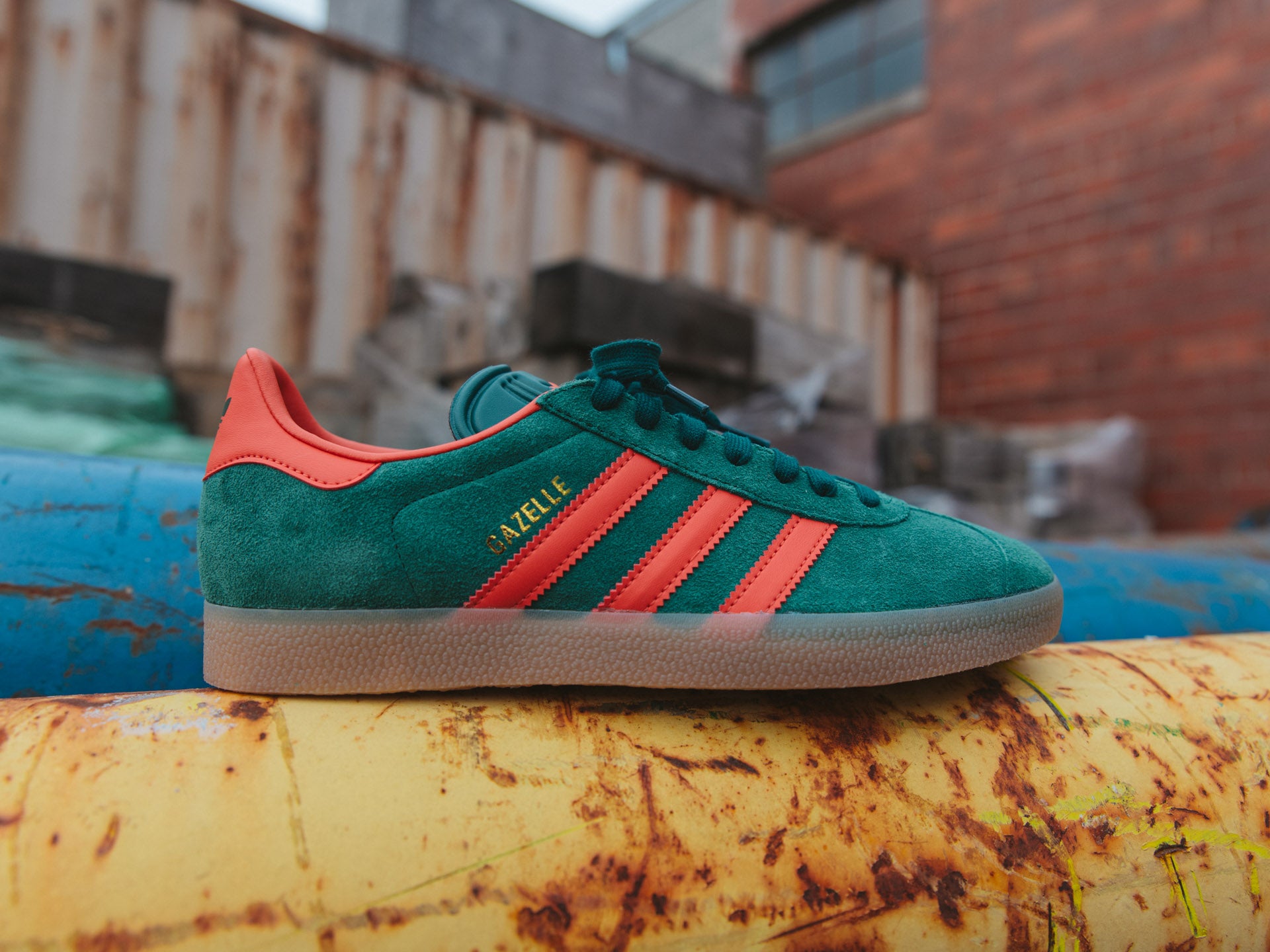 Adidas gazelle collegiate green Clearance