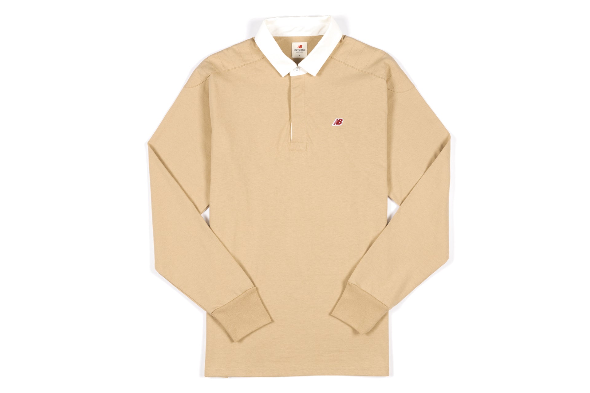 ★★New Balance★★ NBNDF21303 UNI Essential Small Logo Long New Balance Made in USA Longsleeve Polo 'Incense